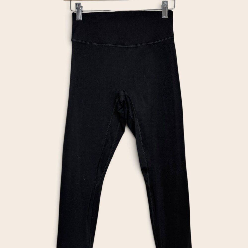 Lululemon 6 Black 23" High Rise Wrap Waist Cutout Yoga Pilates Athleisure